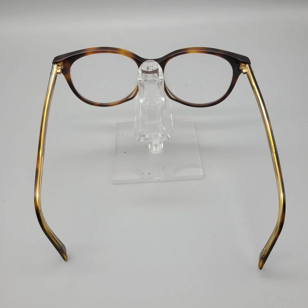 Christian Dior Montaigne 16 Eyeglasses Dark Havana Tortoise Gold Cat Eye Frames